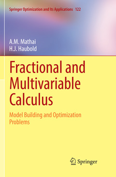 Couverture de l’ouvrage Fractional and Multivariable Calculus 