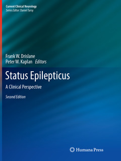 Couverture de l’ouvrage Status Epilepticus