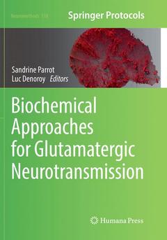 Couverture de l’ouvrage Biochemical Approaches for Glutamatergic Neurotransmission