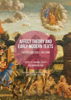 Cover of the book Affect Theory and Early Modern Texts