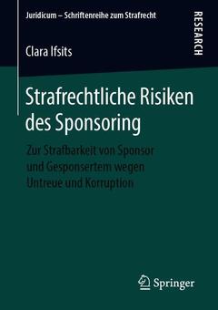 Cover of the book Strafrechtliche Risiken des Sponsoring