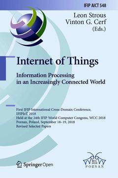 Couverture de l’ouvrage Internet of Things. Information Processing in an Increasingly Connected World