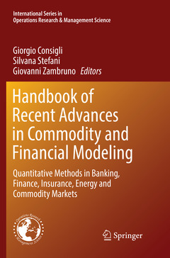 Couverture de l’ouvrage Handbook of Recent Advances in Commodity and Financial Modeling