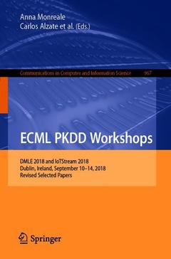 Couverture de l’ouvrage ECML PKDD 2018 Workshops
