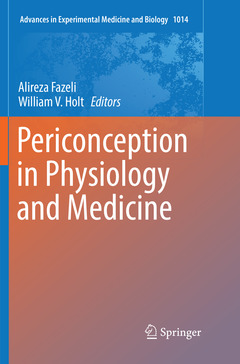 Couverture de l’ouvrage Periconception in Physiology and Medicine