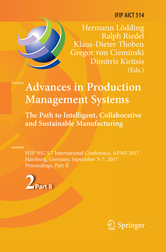 Couverture de l’ouvrage Advances in Production Management Systems. The Path to Intelligent, Collaborative and Sustainable Manufacturing 