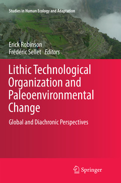 Couverture de l’ouvrage Lithic Technological Organization and Paleoenvironmental Change