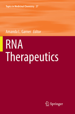Couverture de l’ouvrage RNA Therapeutics