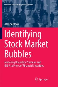 Couverture de l’ouvrage Identifying Stock Market Bubbles