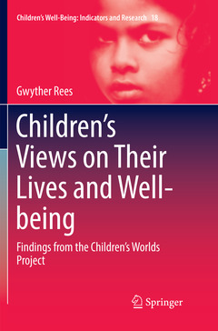Cover of the book Children’s Views on Their Lives and Well-being