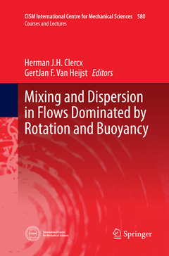 Couverture de l’ouvrage Mixing and Dispersion in Flows Dominated by Rotation and Buoyancy