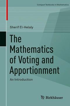 Cover of the book The Mathematics of Voting and Apportionment