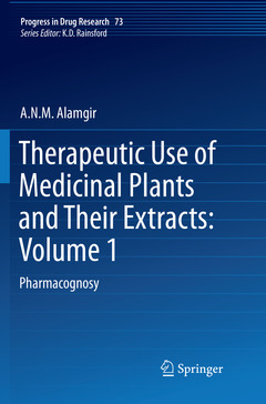 Couverture de l’ouvrage Therapeutic Use of Medicinal Plants and Their Extracts: Volume 1