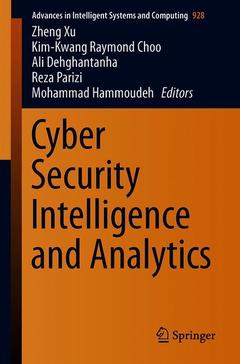 Couverture de l’ouvrage Cyber Security Intelligence and Analytics