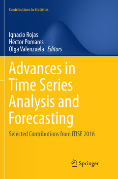Couverture de l’ouvrage Advances in Time Series Analysis and Forecasting