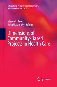 Couverture de l’ouvrage Dimensions of Community-Based Projects in Health Care