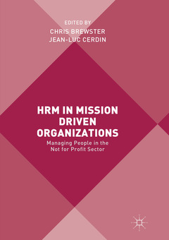 Couverture de l’ouvrage HRM in Mission Driven Organizations