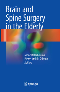Cover of the book Brain and Spine Surgery in the Elderly