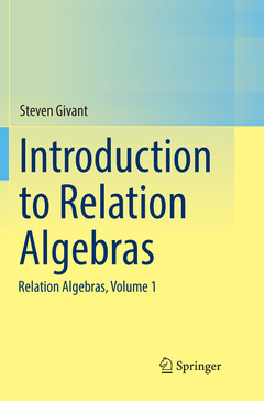 Couverture de l’ouvrage Introduction to Relation Algebras