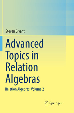 Couverture de l’ouvrage Advanced Topics in Relation Algebras