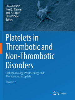 Couverture de l’ouvrage Platelets in Thrombotic and Non-Thrombotic Disorders