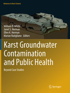 Couverture de l’ouvrage Karst Groundwater Contamination and Public Health