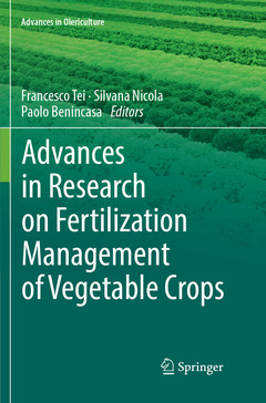 Couverture de l’ouvrage Advances in Research on Fertilization Management of Vegetable Crops 