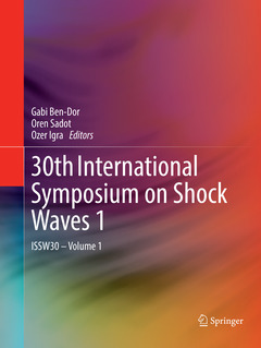 Couverture de l’ouvrage 30th International Symposium on Shock Waves 1