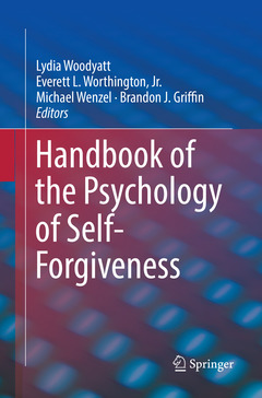 Couverture de l’ouvrage Handbook of the Psychology of Self-Forgiveness