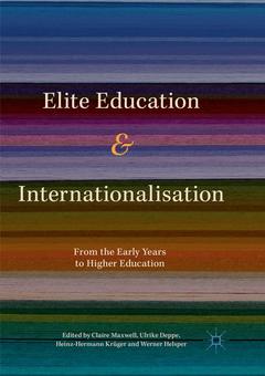 Couverture de l’ouvrage Elite Education and Internationalisation