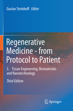 Couverture de l’ouvrage Regenerative Medicine - from Protocol to Patient