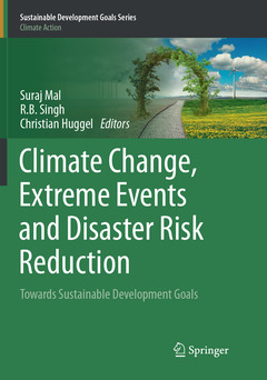 Couverture de l’ouvrage Climate Change, Extreme Events and Disaster Risk Reduction