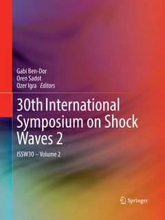 Couverture de l’ouvrage 30th International Symposium on Shock Waves 2