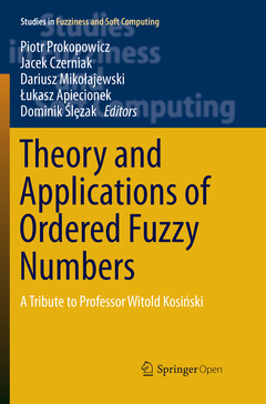 Cover of the book Theory and Applications of Ordered Fuzzy Numbers