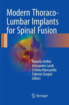 Cover of the book Modern Thoraco-Lumbar Implants for Spinal Fusion