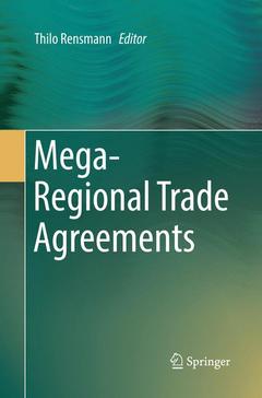 Couverture de l’ouvrage Mega-Regional Trade Agreements