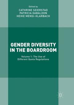 Couverture de l’ouvrage Gender Diversity in the Boardroom