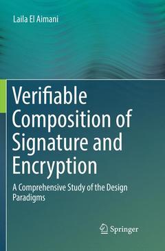Cover of the book Verifiable Composition of Signature and Encryption