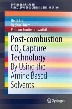 Cover of the book Post-combustion CO2 Capture Technology