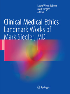 Couverture de l’ouvrage Clinical Medical Ethics