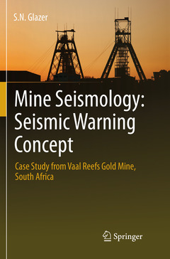 Couverture de l’ouvrage Mine Seismology: Seismic Warning Concept