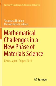 Cover of the book Mathematical Challenges in a New Phase of Materials Science