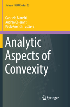 Cover of the book Analytic Aspects of Convexity