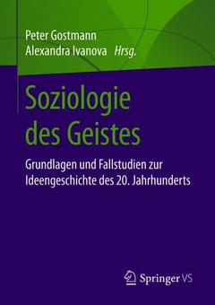 Cover of the book Soziologie des Geistes