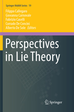 Couverture de l’ouvrage Perspectives in Lie Theory