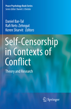 Couverture de l’ouvrage Self-Censorship in Contexts of Conflict