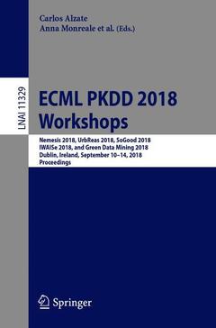Couverture de l’ouvrage ECML PKDD 2018 Workshops