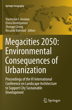 Couverture de l’ouvrage Megacities 2050: Environmental Consequences of Urbanization