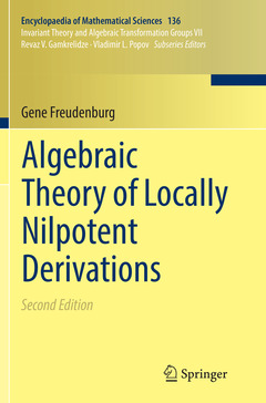 Couverture de l’ouvrage Algebraic Theory of Locally Nilpotent Derivations