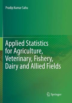 Couverture de l’ouvrage Applied Statistics for Agriculture, Veterinary, Fishery, Dairy and Allied Fields